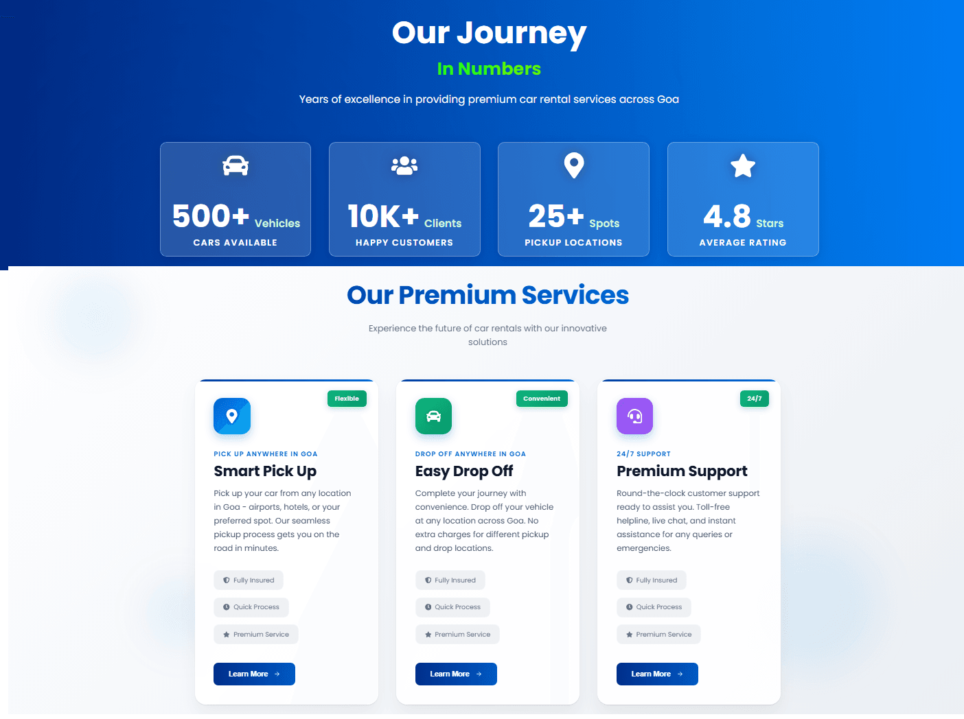 Car Rental Website screenshot 3