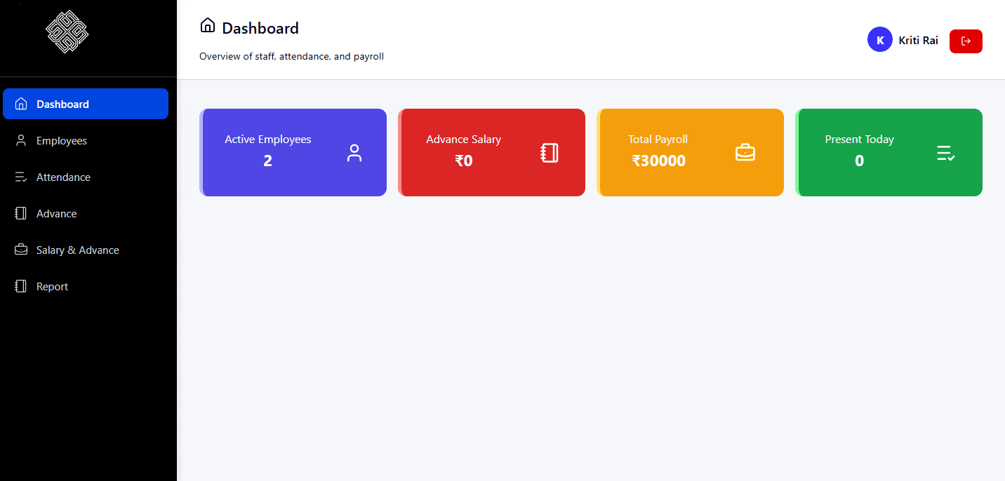 Employee Management System screenshot 1