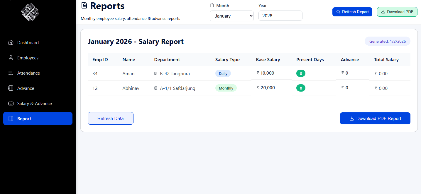 Employee Management System screenshot 3