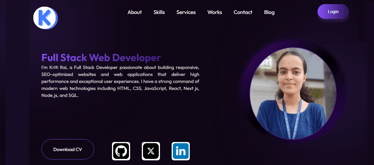 How to Build a Portfolio Website – Tutorial by Kriti Rai